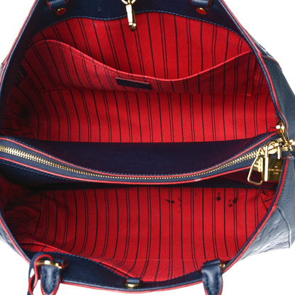 Louis Vuitton Empreinte Montaigne GM Marine Rouge 5 of 12