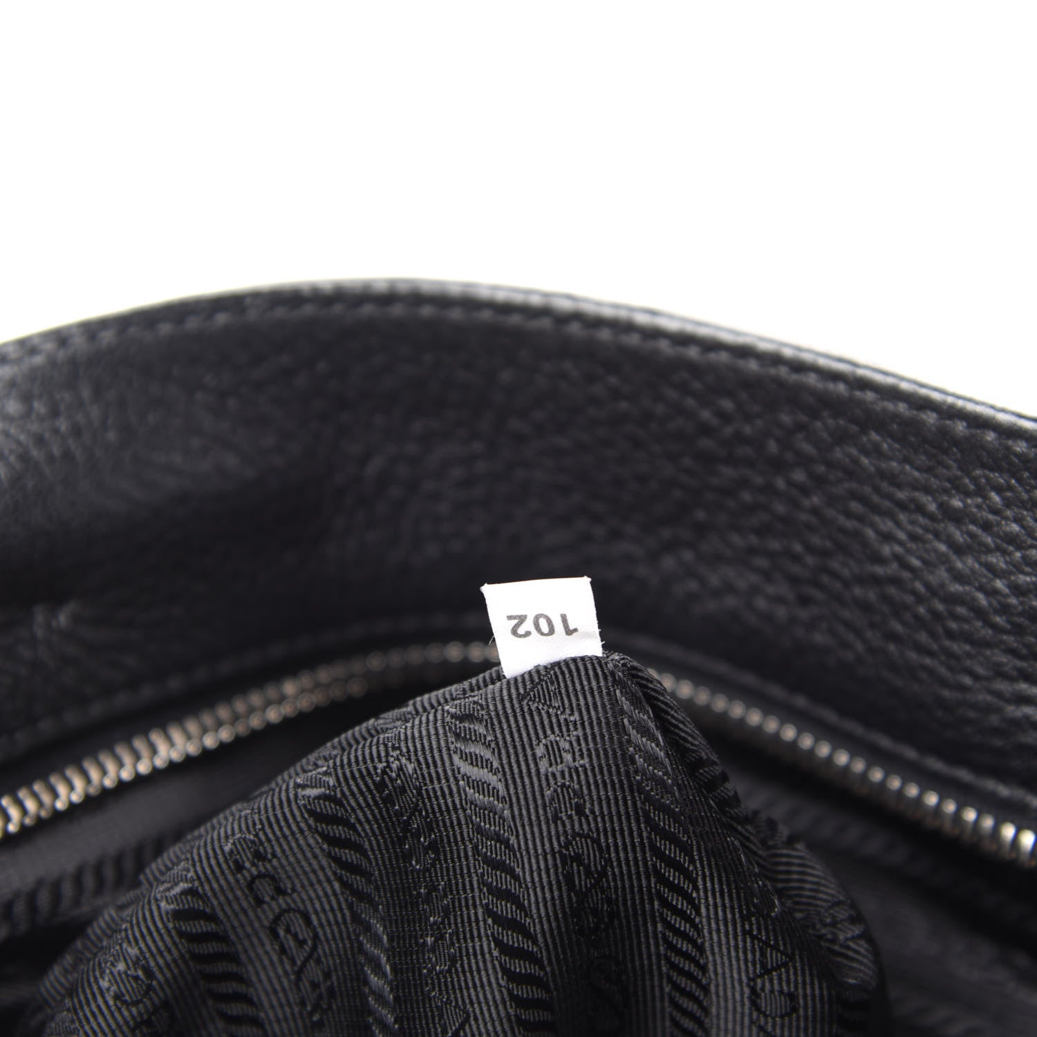 Prada Vitello Daino Tote Black 9 of 10