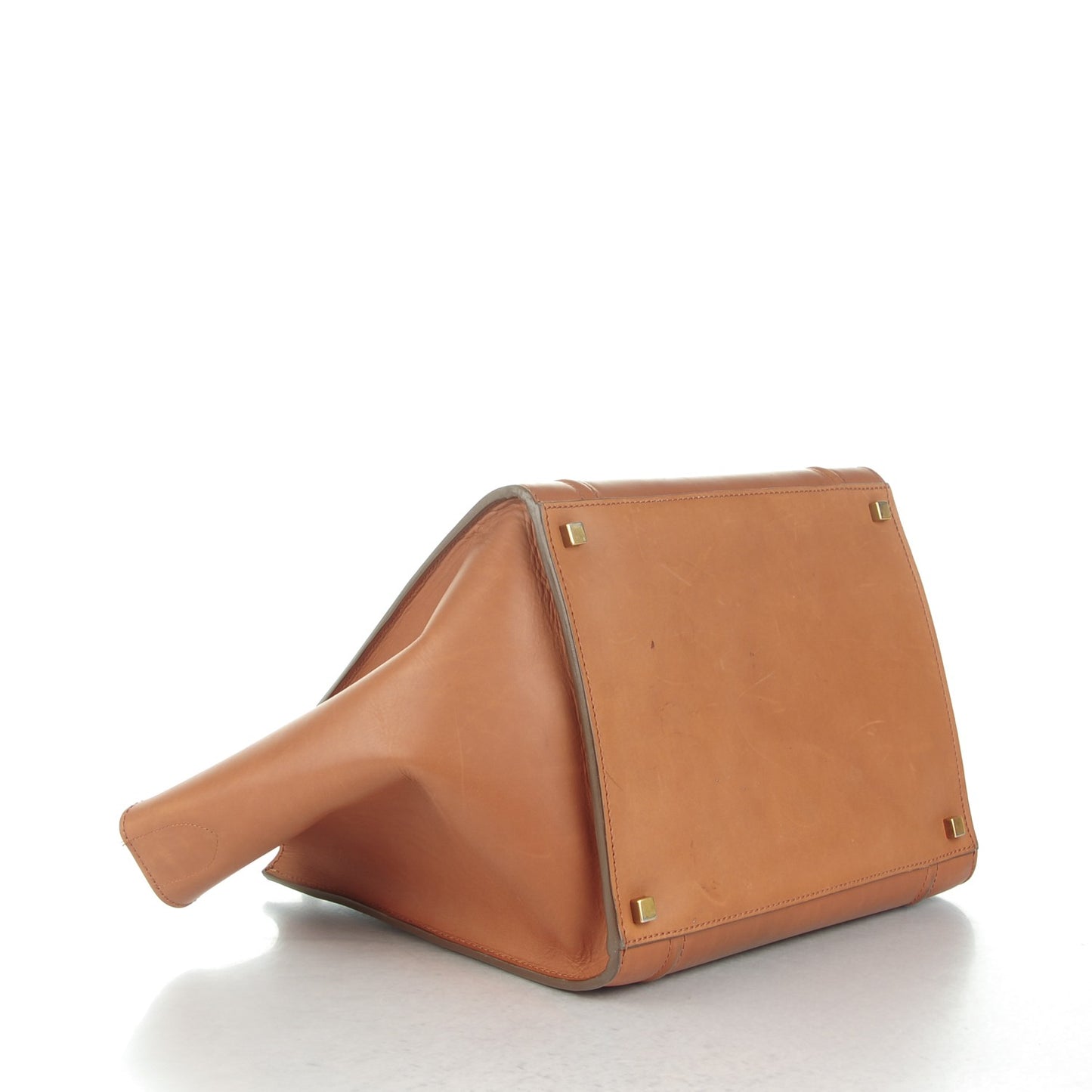 Natural Calfskin Medium Phantom Luggage Tan