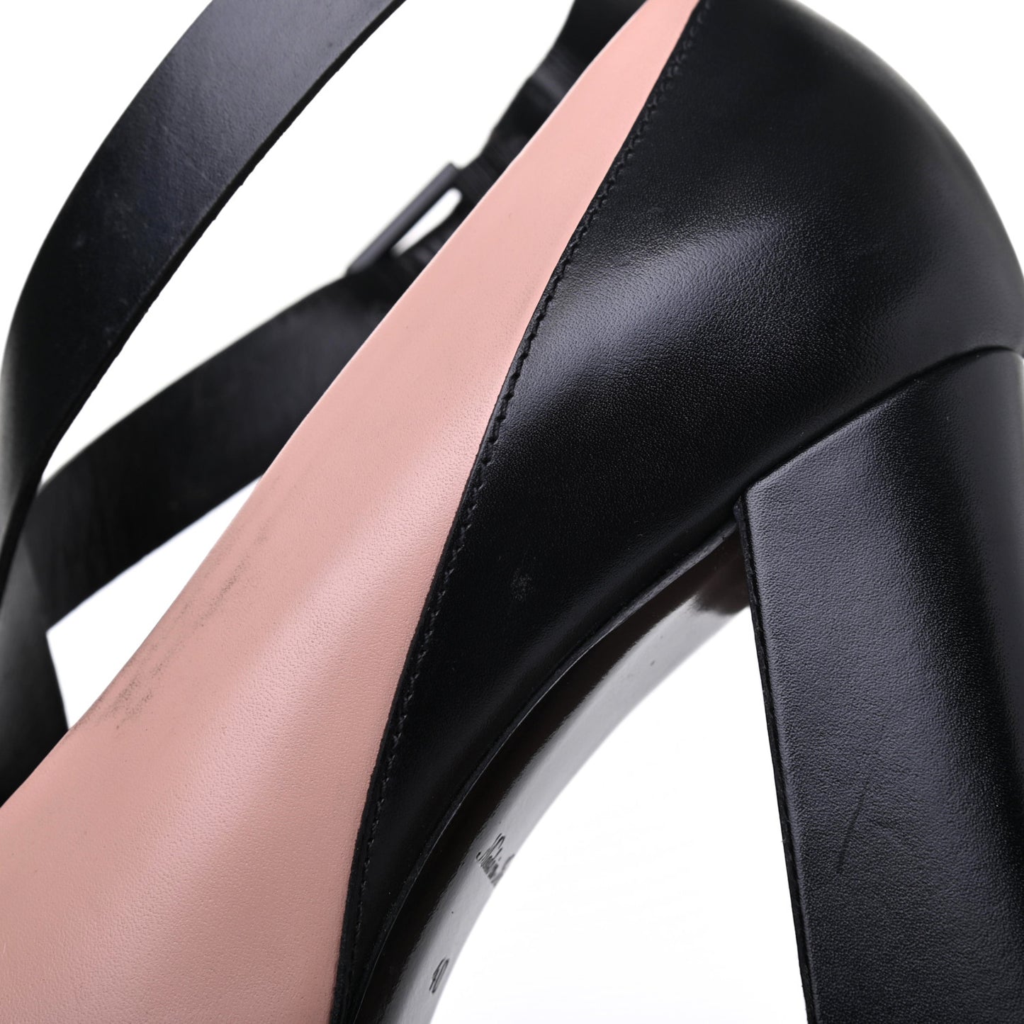 LOUIS VUITTON Calfskin Matchmake Cross Pumps 40 Beige Black