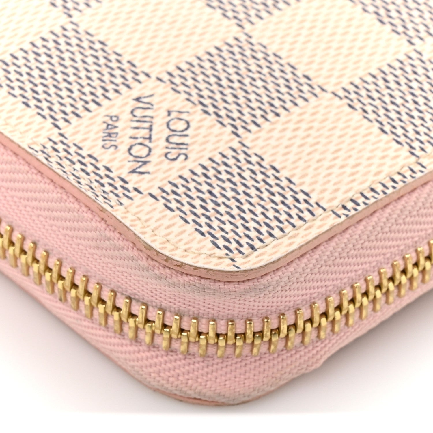 Louis Vuitton Damier Azur Zippy Wallet Rose Ballerine 12 of 12