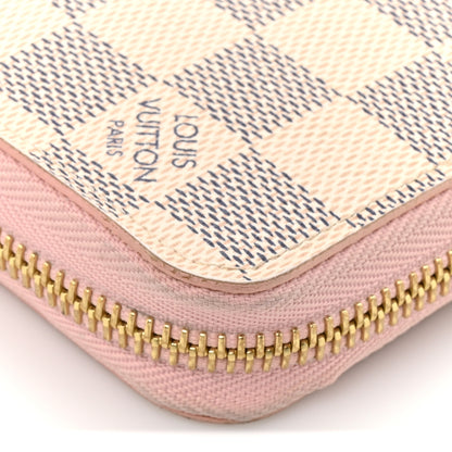 Louis Vuitton Damier Azur Zippy Wallet Rose Ballerine 12 of 12