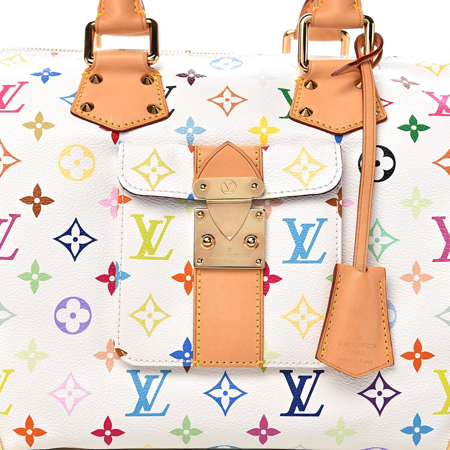 Monogram Multicolor Speedy 30 White