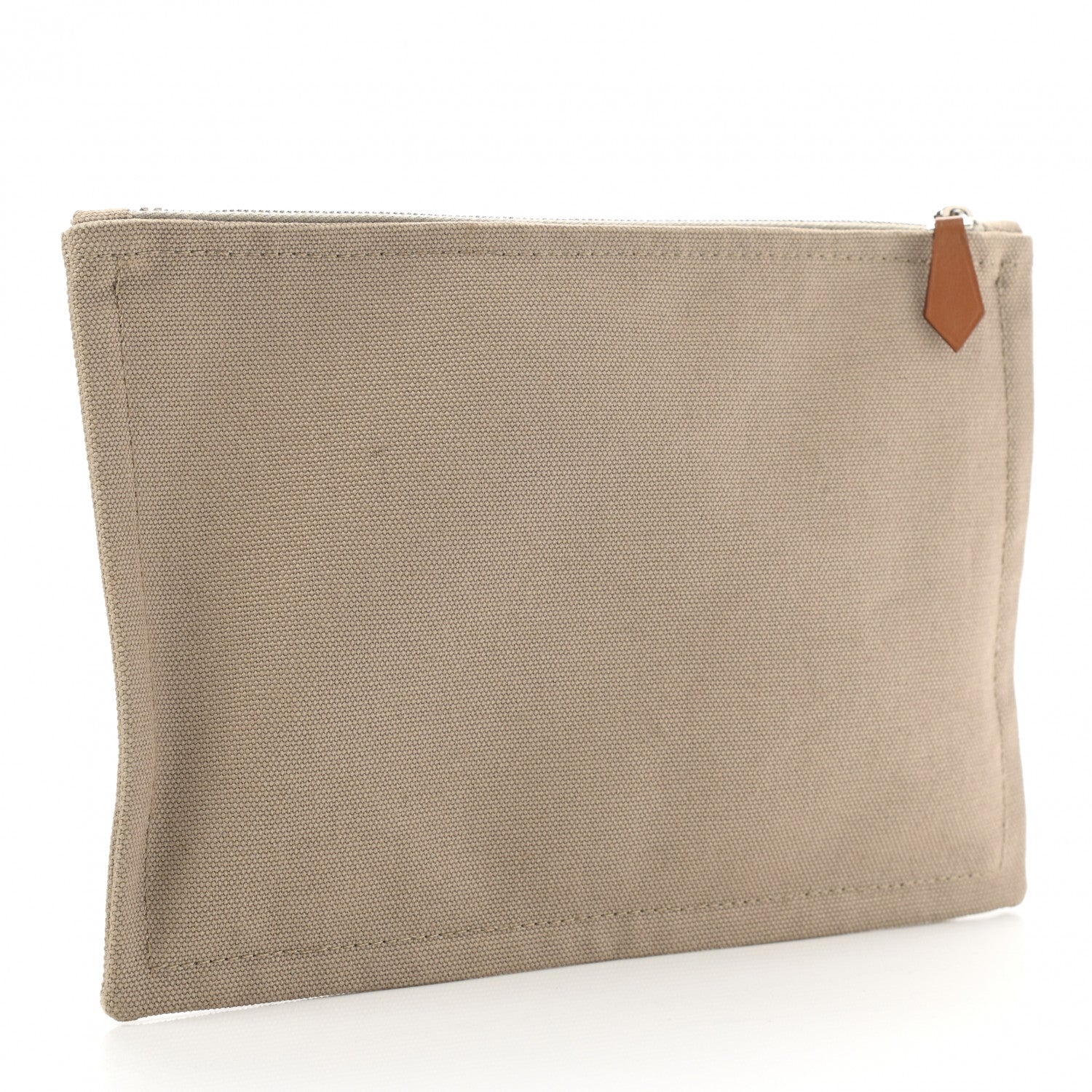 Hermes Toile Flat Yachting Pouch Gris Fonce 3 of 9