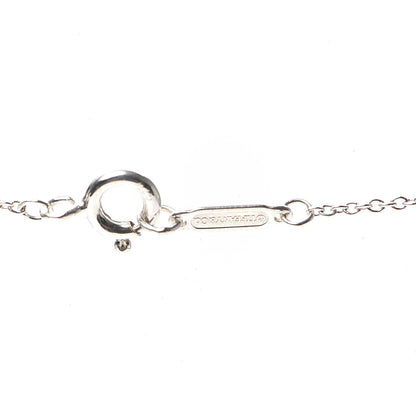 Tiffany Sterling Silver Diamond Small Daisy Key Pendant Necklace 5 of 6