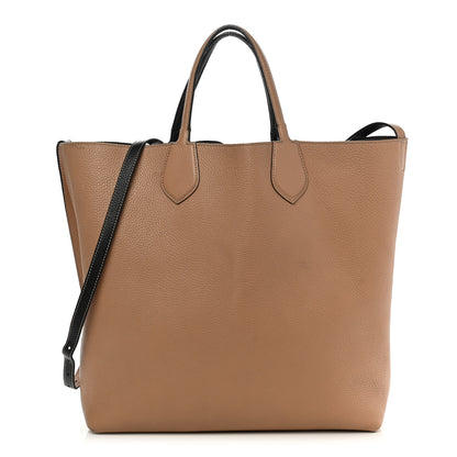 Gucci Cellarius Calfskin Bi-Color Medium Ramble Reversible Tote Black Camelia 1 of 21