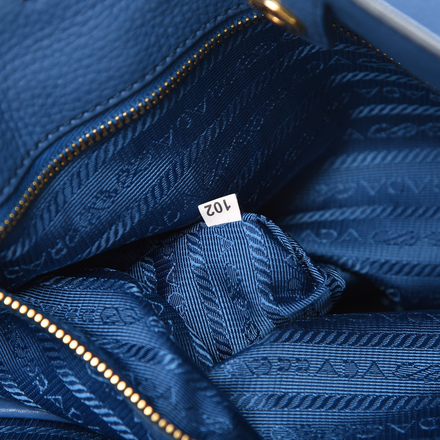 Prada Vitello Daino Tote Cobalto 8 of 15