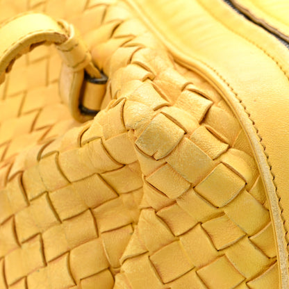 Bottega Veneta Nappa Intrecciato Woven Top Handle Bag Buttercup 14 of 16