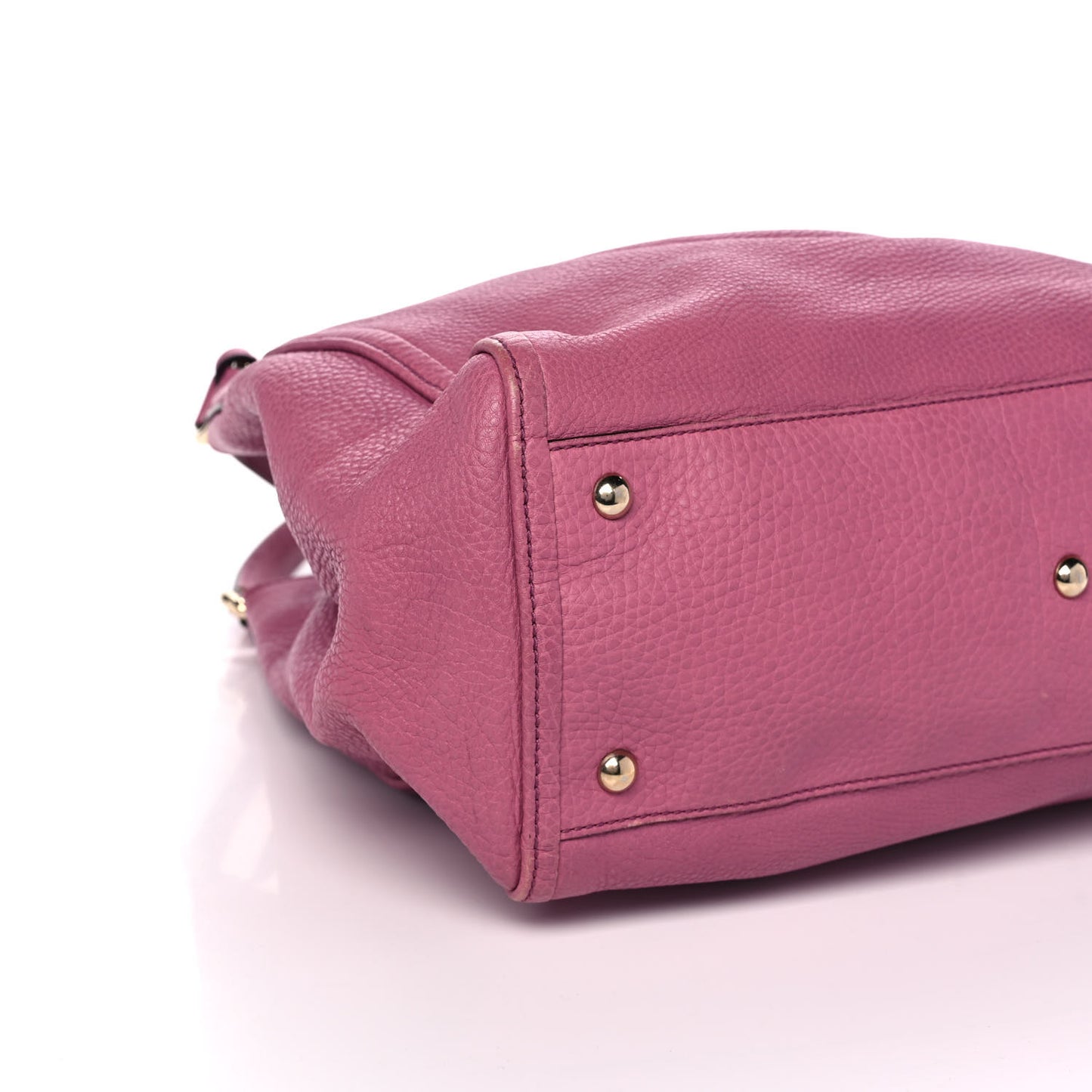 Pebbled Calfskin Medium Soho Shoulder Bag Peonia Flower