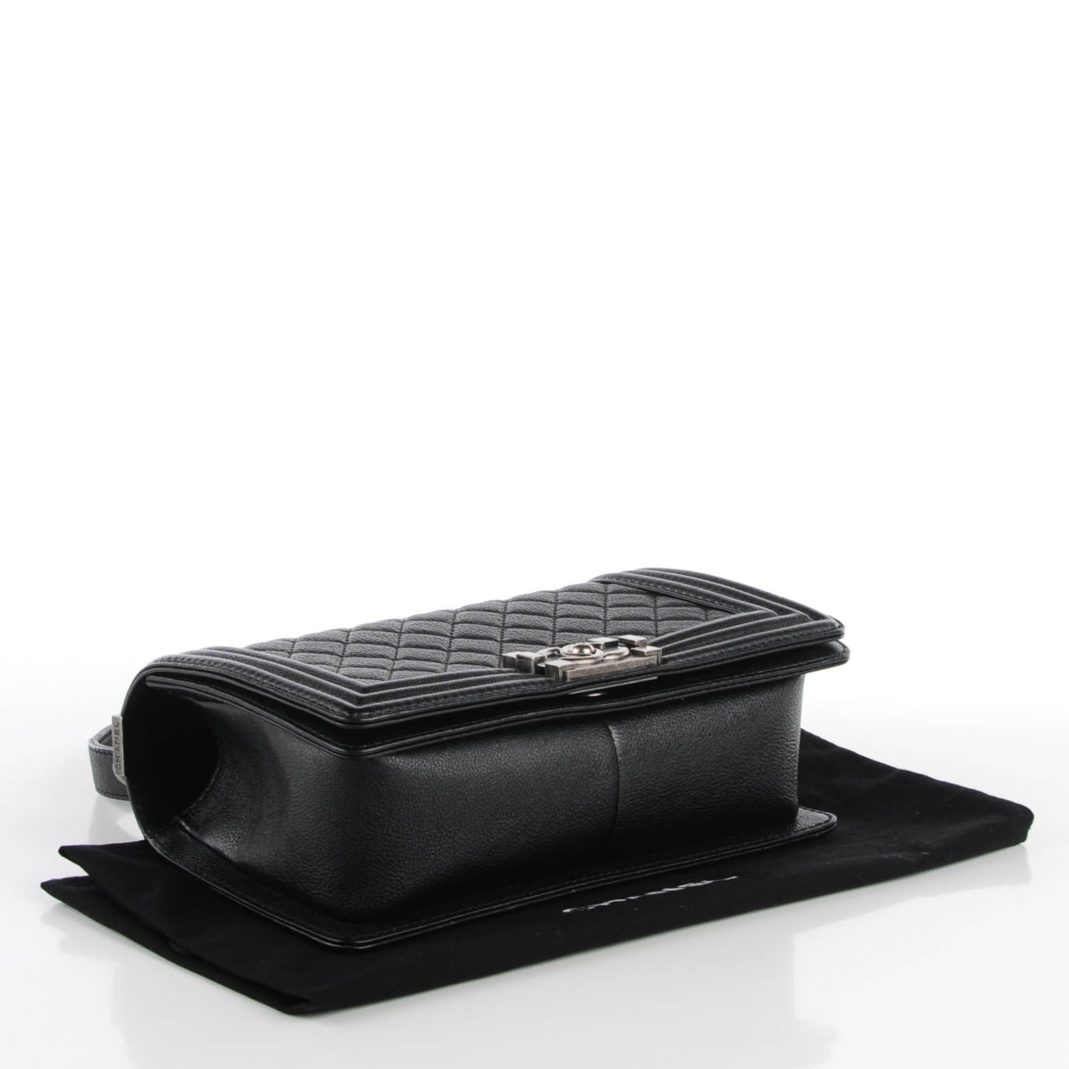 Chanel Calfskin Quilted Medium Boy Flap Black 4 of 7