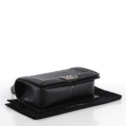 Chanel Calfskin Quilted Medium Boy Flap Black 4 of 7