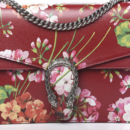 Gucci Calfskin Blooms Print Medium Dionysus Shoulder Bag Romantic Cherry Multicolor 10 of 10