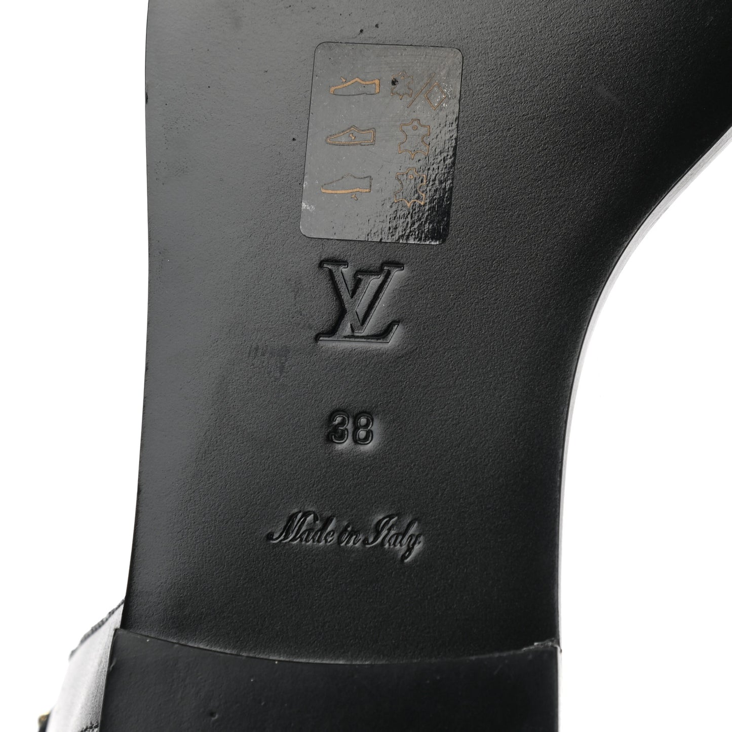 Calfskin Monogram Nomad Flat Sandals 38 Black