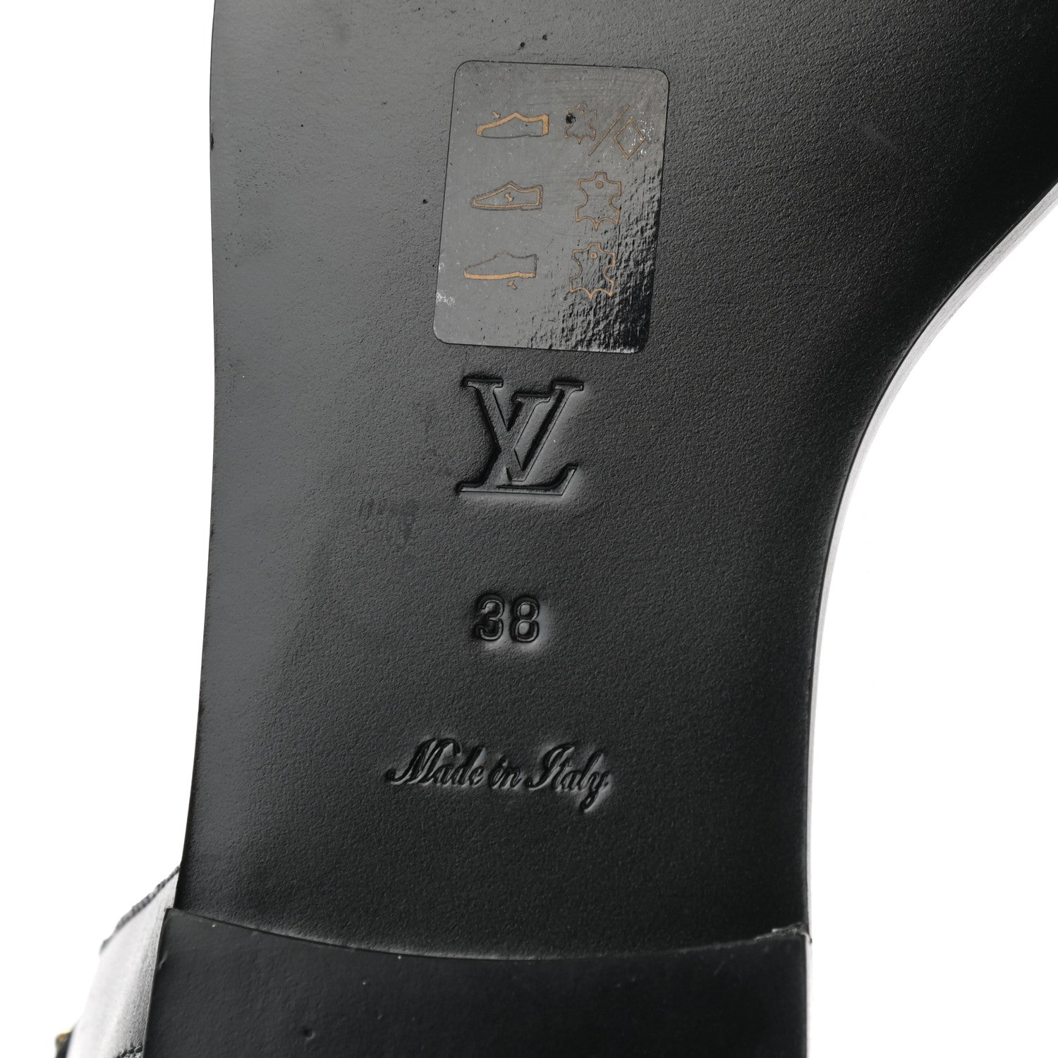 Louis Vuitton Calfskin Monogram Nomad Flat Sandals 38 Black 6 of 8