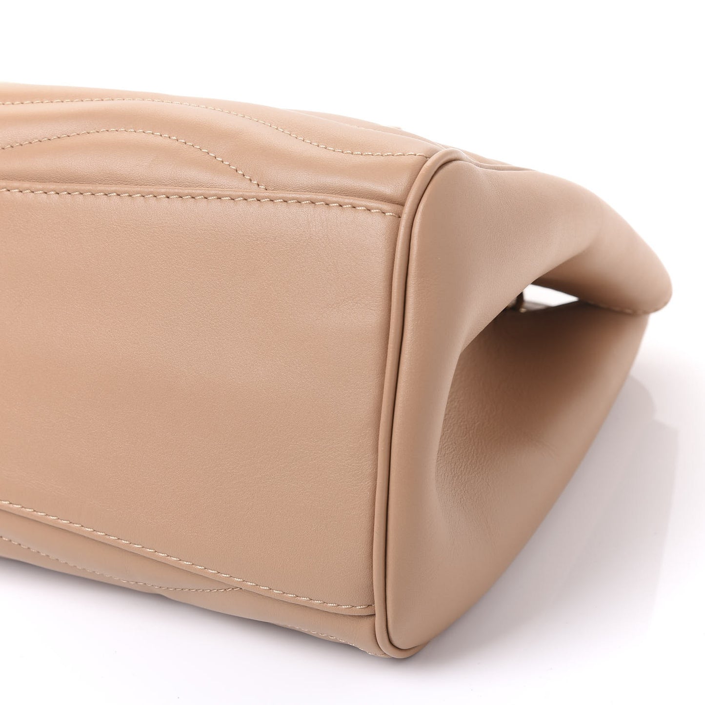 Calfskin New Wave Chain Tote Noisette
