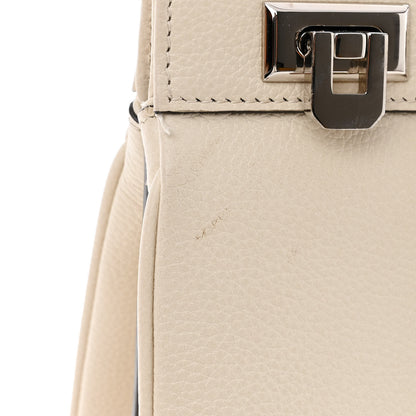 Gucci Grainy Calfskin Medium Zumi Top Handle Bag Mystic White 11 of 19