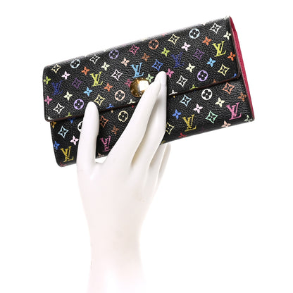 Louis Vuitton Monogram Multicolor Sarah Wallet Black Grenade 2 of 8