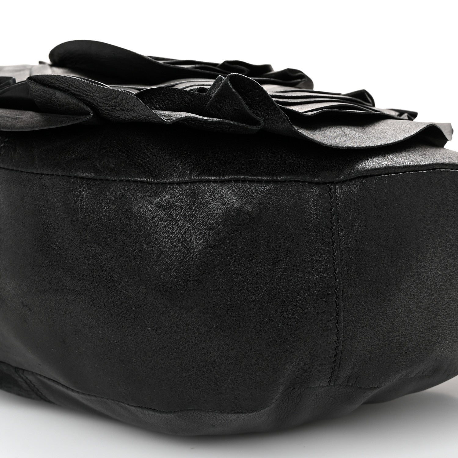 Valentino Garavani Nappa Rosette Hobo Black 10 of 12