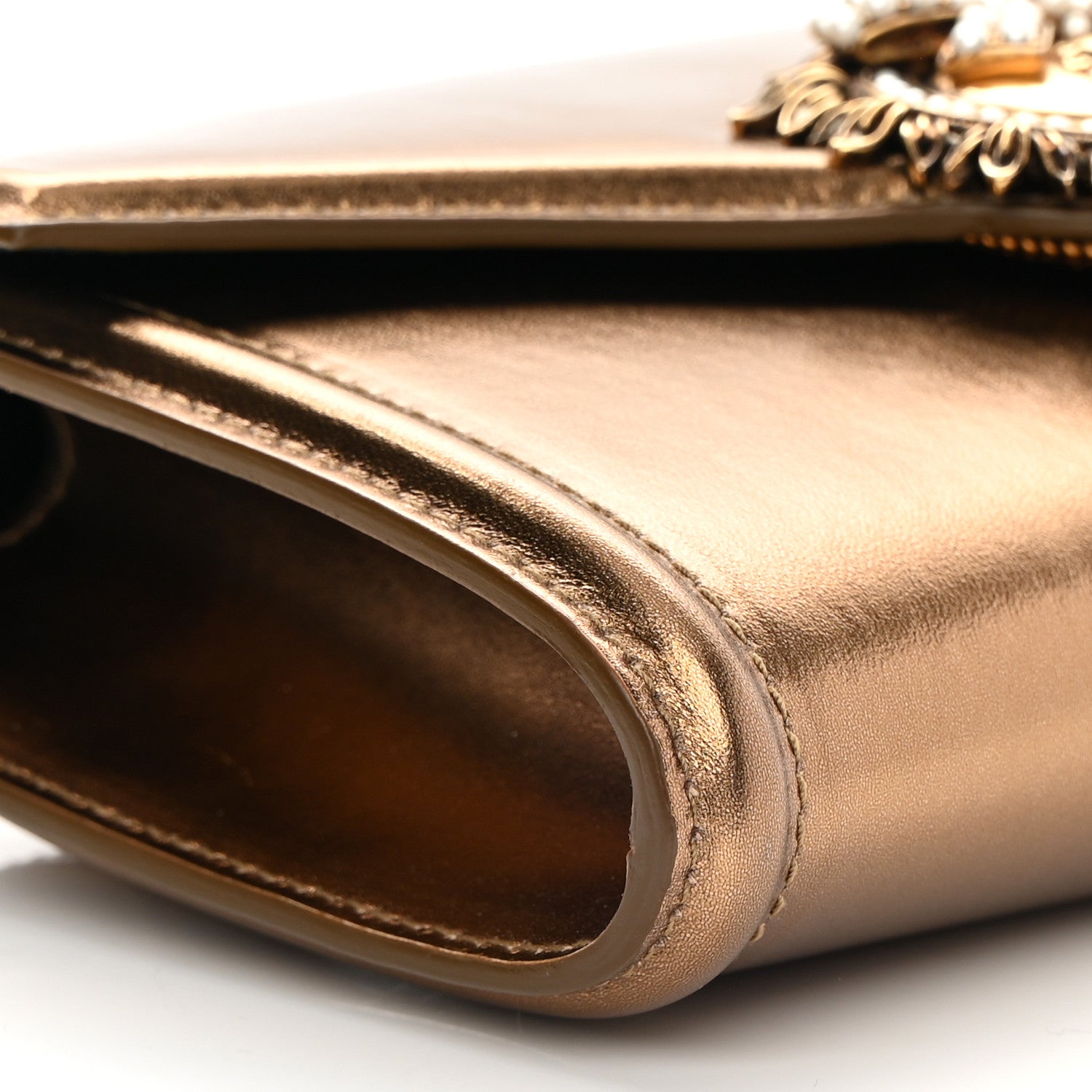 Dolce & Gabbana Metallic Agnello Vitello Devotion Belt Bag Bronze 9 of 16