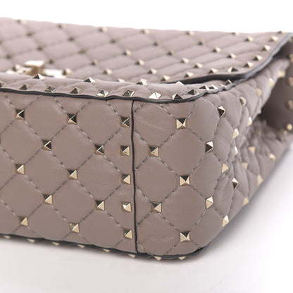 Valentino Garavani Nappa Large Rockstud Spike Shoulder Bag Clay 7 of 11