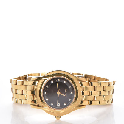 Gucci Stainless Steel Diamond 27mm 5400L Quartz Watch Black 3 of 5