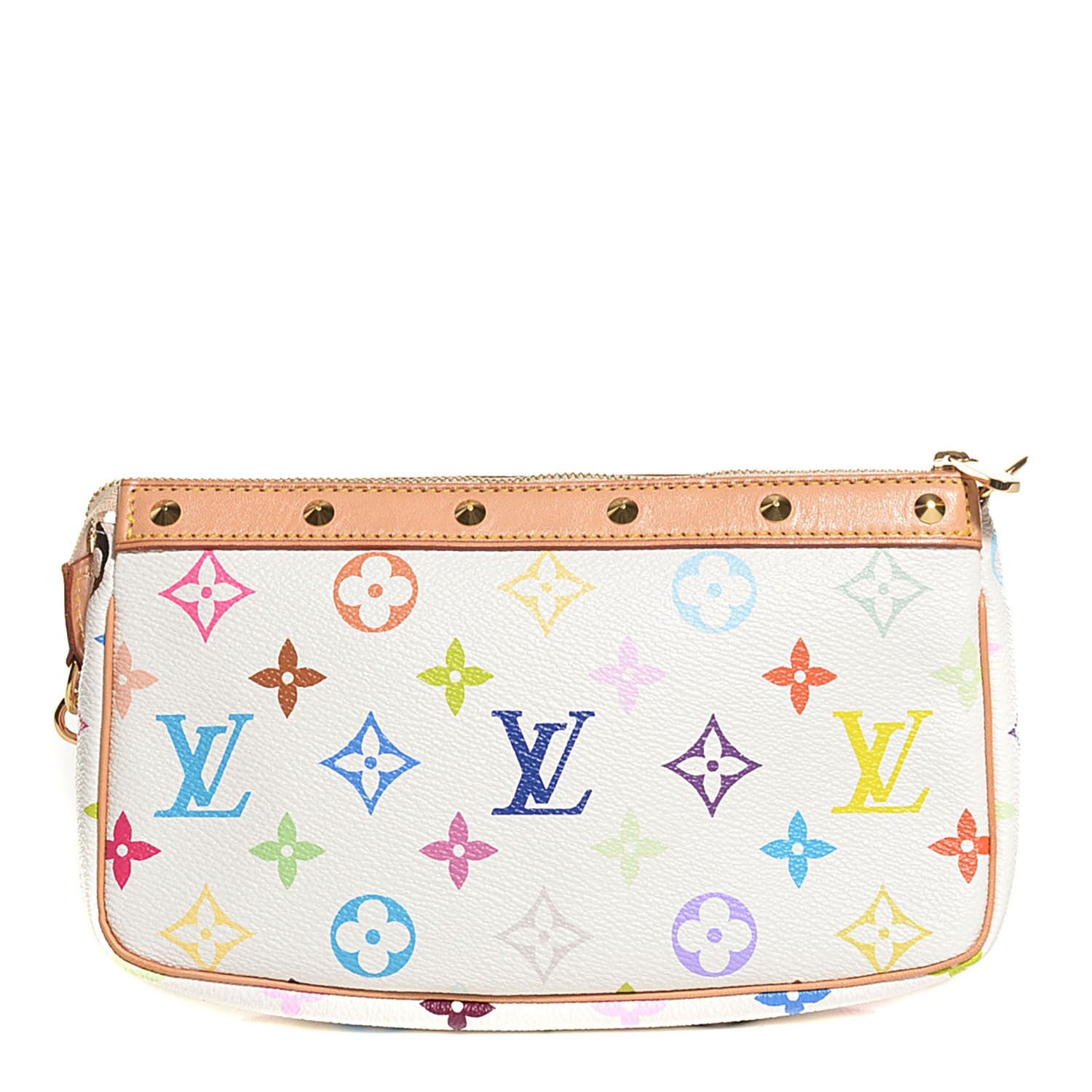 Louis Vuitton Monogram Multicolor Pochette Accessories White 1 of 7