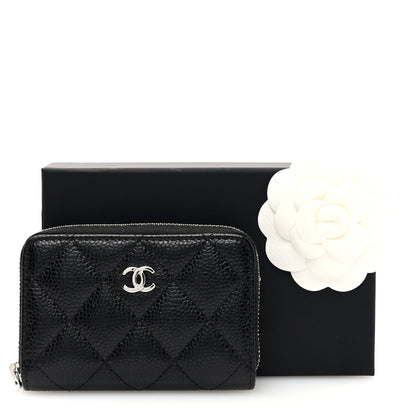 Chanel Caviar Quilted Classic Zipped Coin Purse Black 8 of 8