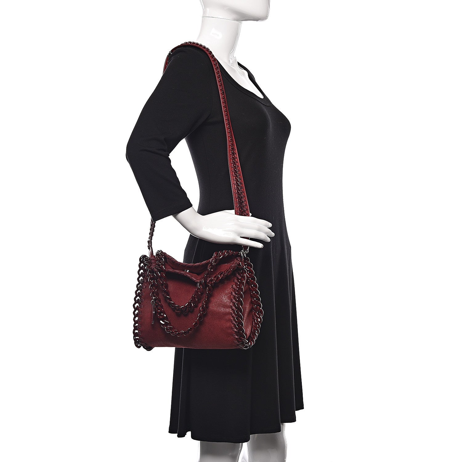 Stella McCartney Shaggy Deer Mini Candy Falabella Ruby 2 of 10