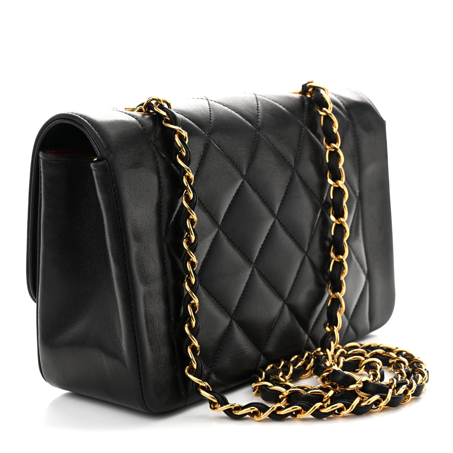 Chanel Lambskin Quilted Small Single Flap Black 3 of 12