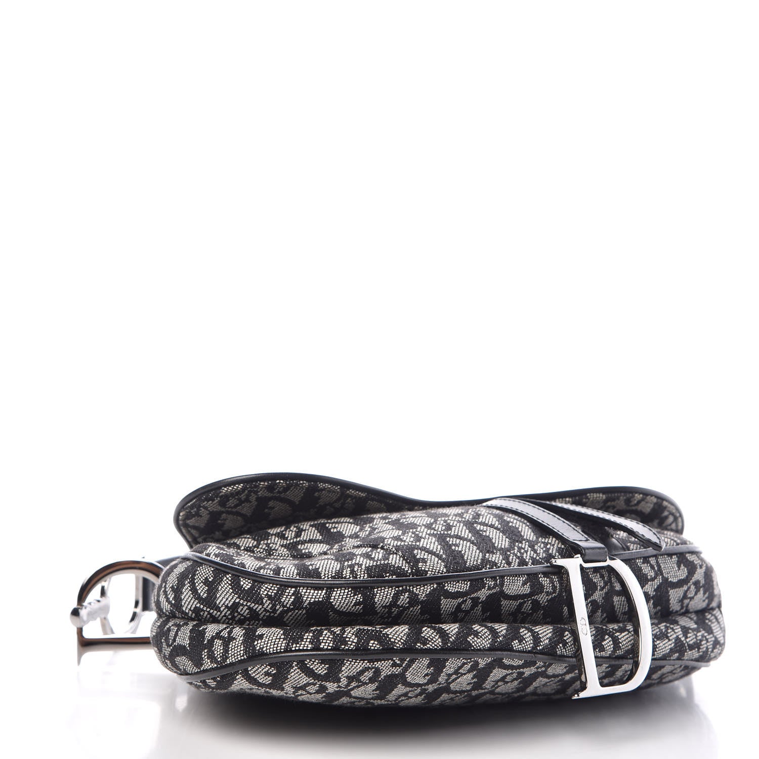 Christian Dior Monogram Saddle Bag Black 4 of 10