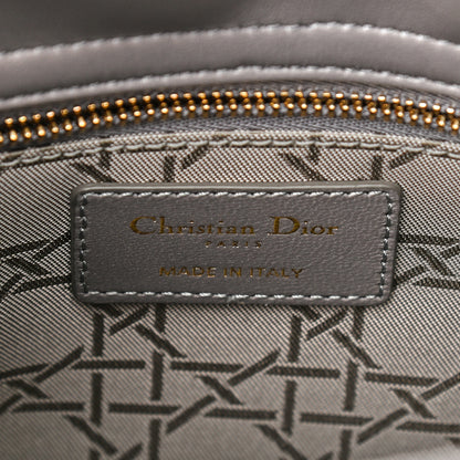 Christian Dior Lambskin Cannage Small My ABCDior Lady Dior Grey 6 of 9