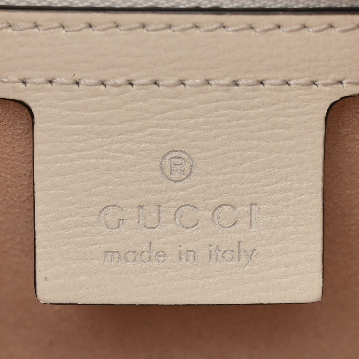 GG Supreme Monogram Small Horsebit 1955 Shoulder Bag Beige Mystic White
