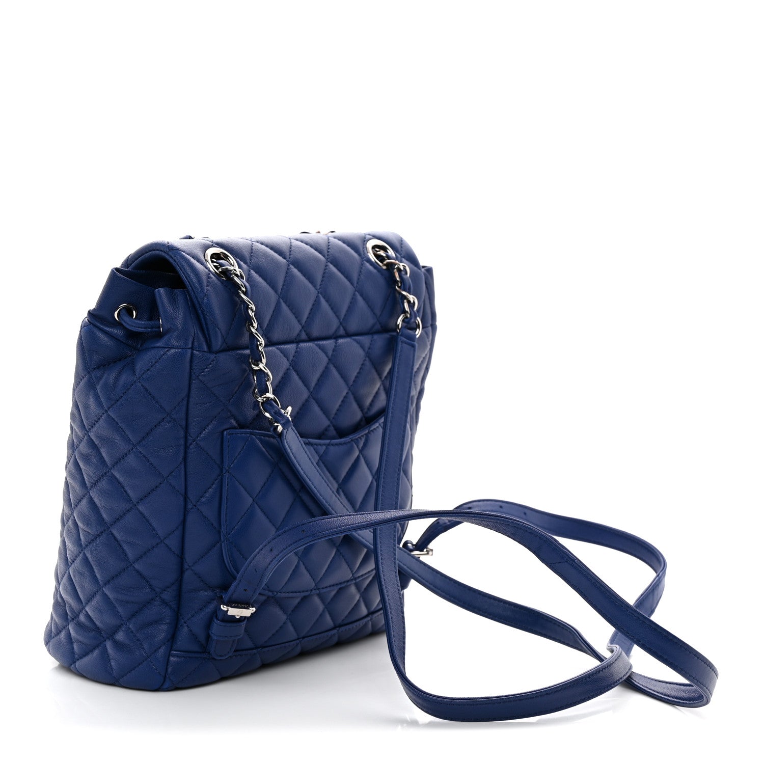 Chanel Lambskin Quilted Small Urban Spirit Backpack Blue 3 of 10