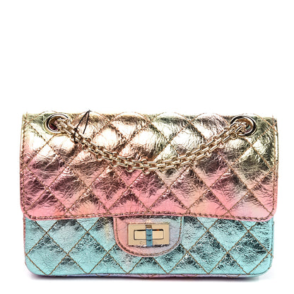 Chanel Metallic Goatskin Quilted Mini 2.55 Reissue Flap Multicolor 1 of 9