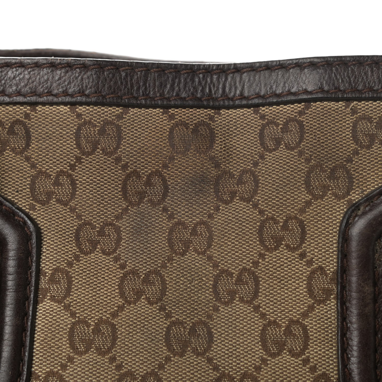 Gucci Monogram Tote Dark Brown 17 of 19