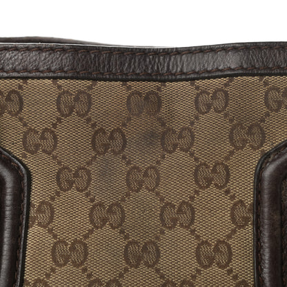 Gucci Monogram Tote Dark Brown 17 of 19