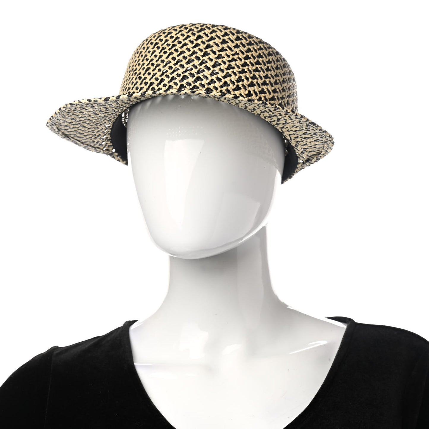 Panama Straw Chapeau Tanzanie Canna Hat 57 Naturel Black