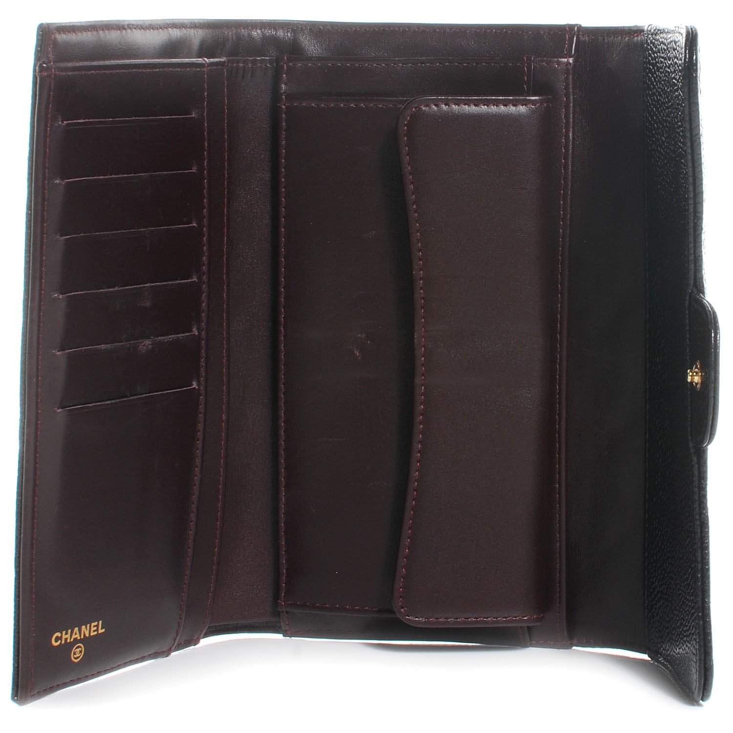 Chanel Caviar Quilted Large Flap Wallet Black 6 of 9