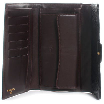Chanel Caviar Quilted Large Flap Wallet Black 6 of 9