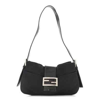 Fendi Nylon Baguette Bag Black 1 of 12