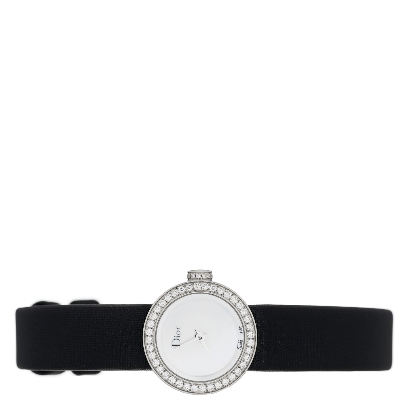 Stainless Steel Satin Diamond Bezel Mother of Pearl 19mm La D De Dior Quartz Watch