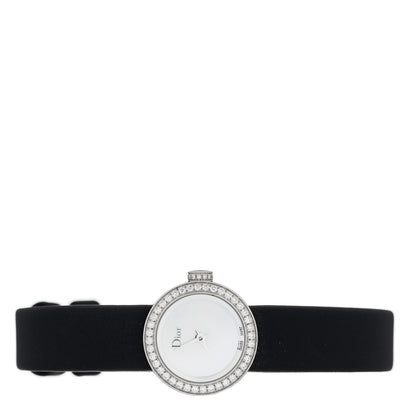 Christian Dior Stainless Steel Satin Diamond Bezel Mother of Pearl 19mm La D De Dior Quartz Watch 2 of 4