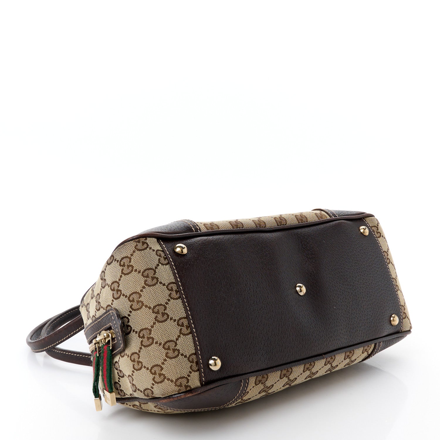 Gucci Monogram Small Princy Satchel Dark Brown 4 of 10