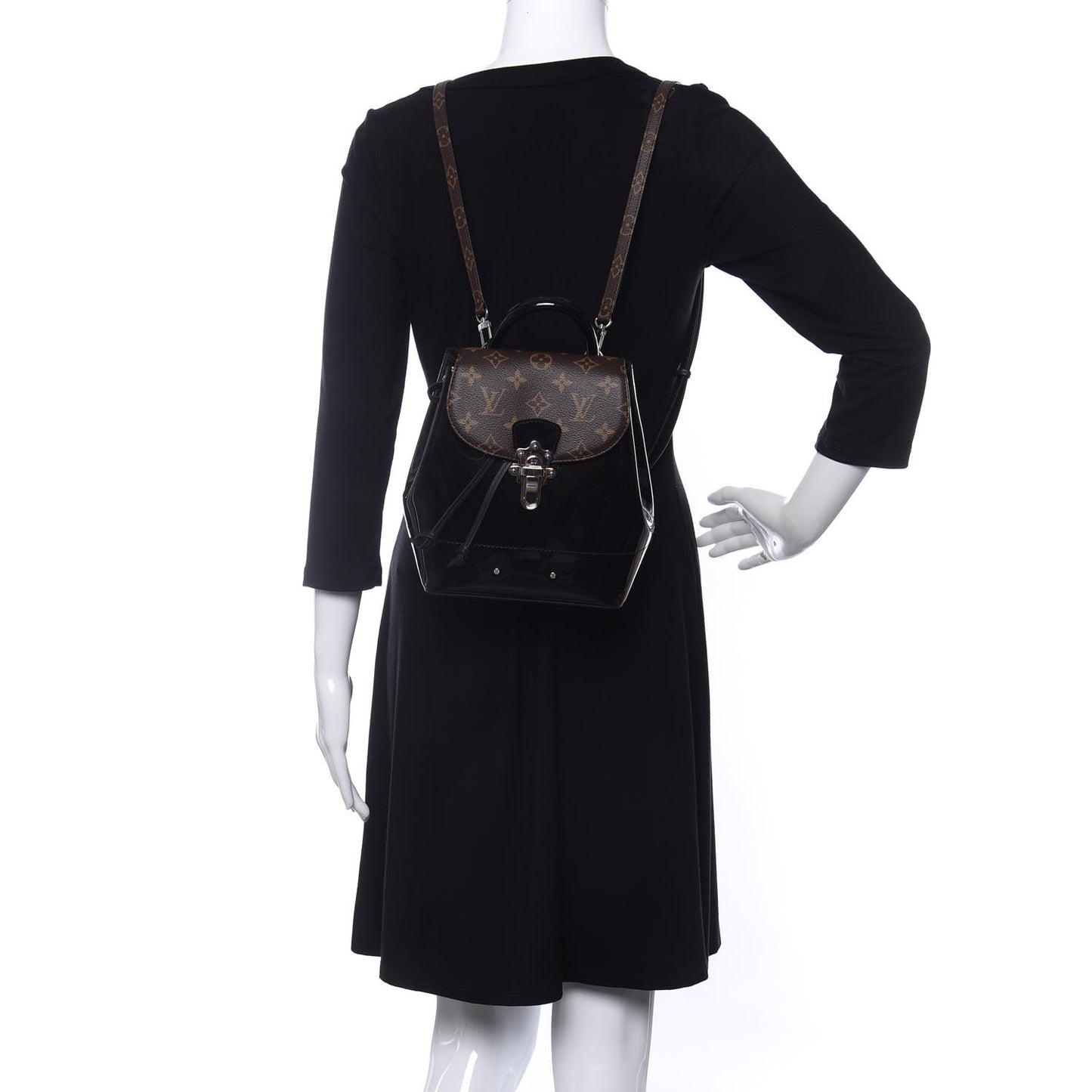 Patent Monogram Hot Springs Backpack Black