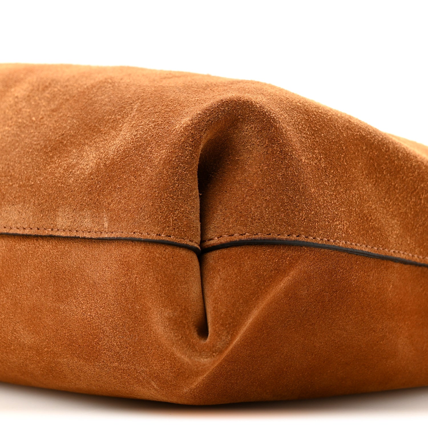 Versace Suede La Medusa Tote Bag  Cognac 9 of 9