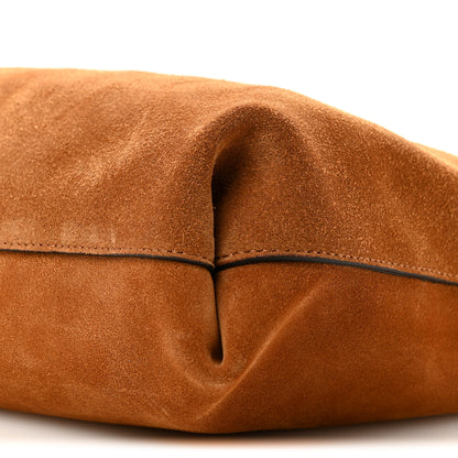 Versace Suede La Medusa Tote Bag  Cognac 9 of 9