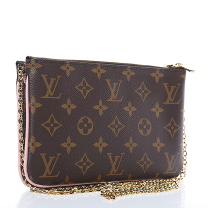 Louis Vuitton Monogram Blooming Flowers Double Zip Pochette 3 of 8