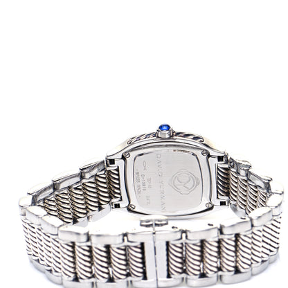 David Yurman Stainless Steel Diamond Bezel Mother of Pearl 25mm Thoroughbred Quartz Watch 4 of 6