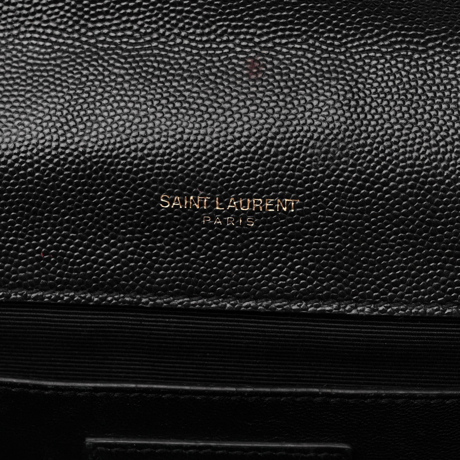 Saint Laurent Grain De Poudre Matelasse Chevron Medium Monogram Satchel Black 6 of 20