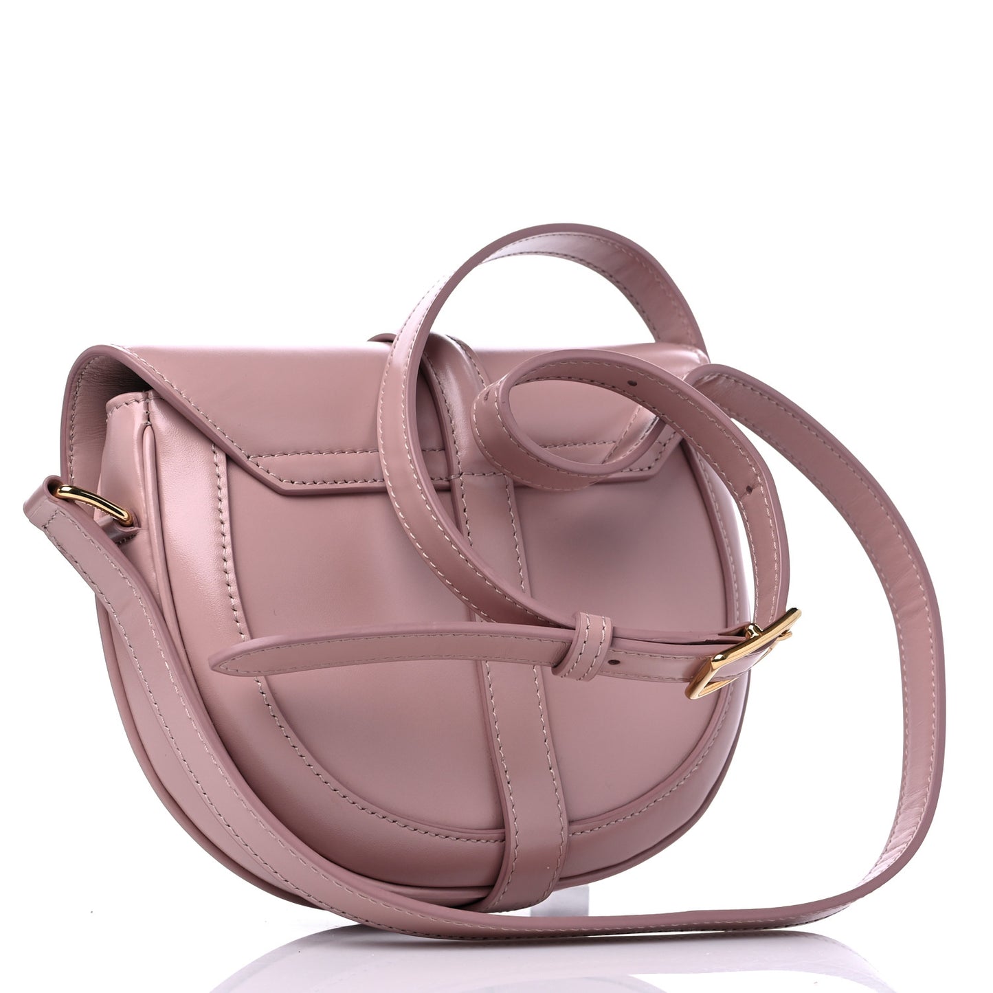 Satinated Calfskin Besace Small 16 Vintage Pink